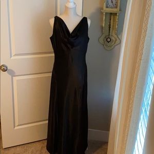 Handmade Black silky Bridesmaid Dress